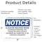 Signmission Elevator Machine Room Authorized Personnel OSHA Notice Sign, Vinyl Decal, 5in W x 3.5in L, 2PK OS-2PACK-NS-D-35-L-11729 - alternate 2